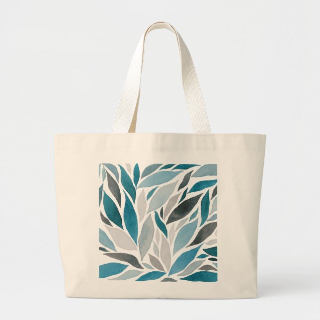 Grand Tote Bag feuille d'arbre (Devant)