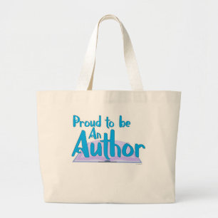 Grand Tote Bag Fier d'être un auteur Design d'écriture épique