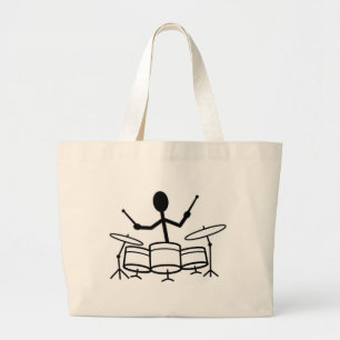 Grand Tote Bag Figure du manche de tambour