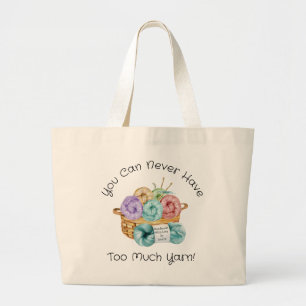 Grand Tote Bag Fil à crocheter personnalisé