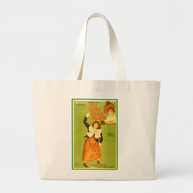 GRAND TOTE BAG FILLE DE PARIS (Devant)