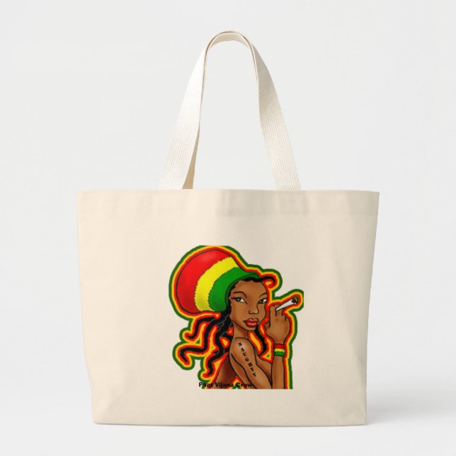 Grand Tote Bag fille jamaïcaine (Devant)