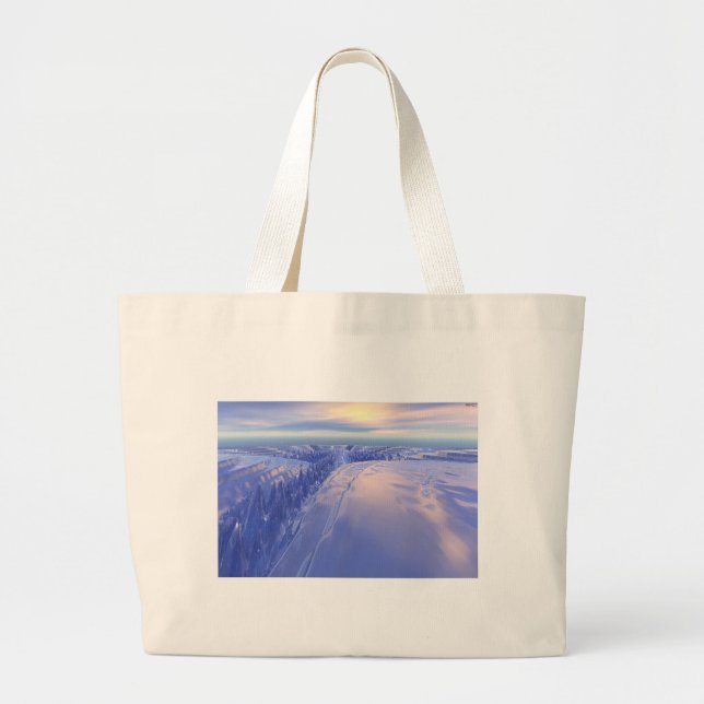 Grand Tote Bag Fissure de glace (Devant)