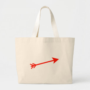 Grand Tote Bag Flèche rouge 15deg Le MUSÉE Zazzle Cadeaux
