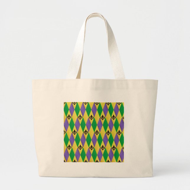 Grand Tote Bag Fleur de lis (Devant)
