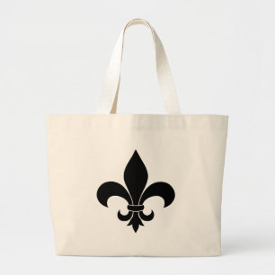 Grand Tote Bag Fleur de lis Motif