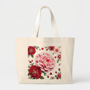 Grand Tote Bag Fleur de naissance de Fourre-tout Jumbo Carnation