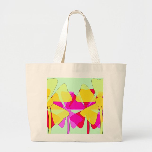 Grand Tote Bag Fleurs (Devant)