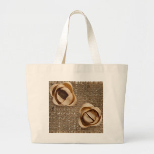 Grand Tote Bag Fleurs de pistaches