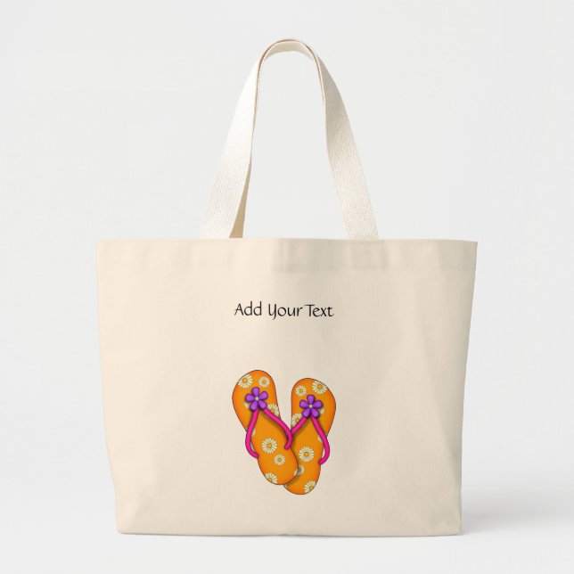 Grand Tote Bag Flip Flop Fourre-tout par SRF (Devant)