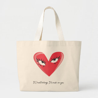 Grand Tote Bag Flirty Fourre-tout : Si j'avais des sentiments, je