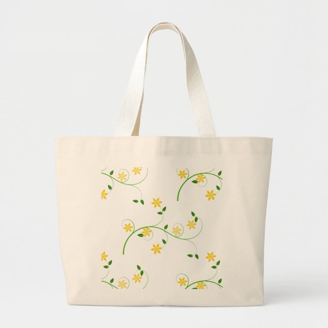 Grand Tote Bag Flore et Fleurs (Devant)