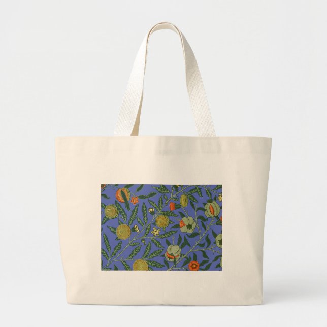 Grand Tote Bag Fond d'écran de la grenade William Morris (Devant)