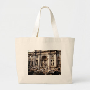 Grand Tote Bag Fontaine de Trevi Rome Italie Voyage