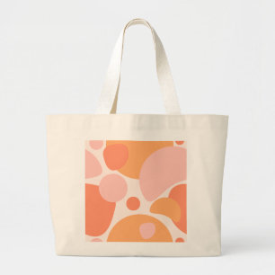 Grand Tote Bag Formes organiques douces Impression artistique