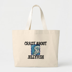 Grand Tote Bag Fou au sujet des méduses
