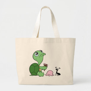 Grand Tote Bag Fourmi heureuse de tortue triste