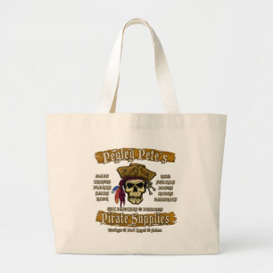 Grand Tote Bag Fournitures de pirates de Pegleg Pete