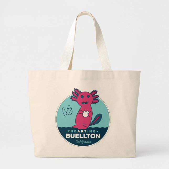 Grand Tote Bag Fourre-tout - Axolotls Under the Sea - Buellton.Ar (Devant)