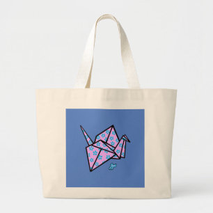 Grand Tote Bag Fourre-tout de Crane d'Origami