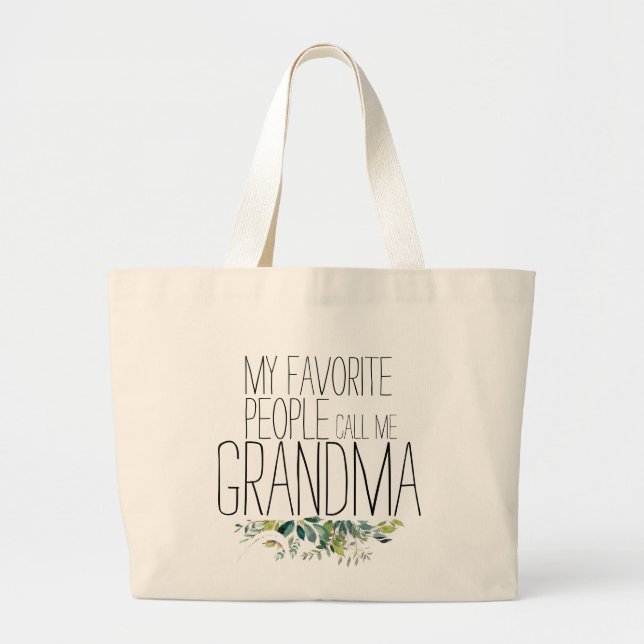 Grand Tote Bag Fourre-tout préféré de la grand-maman \ (Devant)