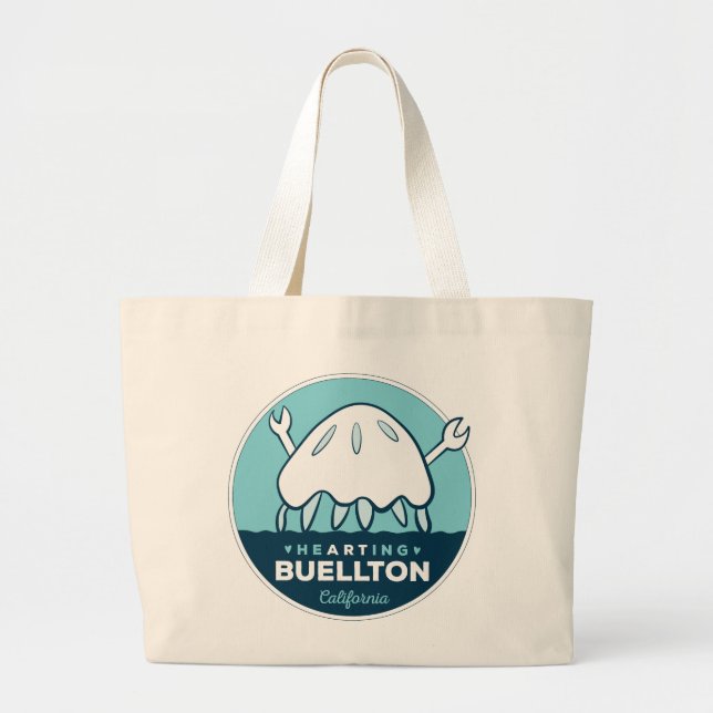Grand Tote Bag Fourre-tout - Surprise ! - Buellton.Art (Devant)