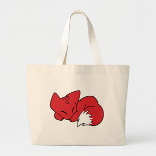Grand Tote Bag Fox courbé de sommeil