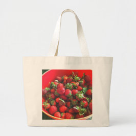 Grand Tote Bag Fraises, fruits rouges