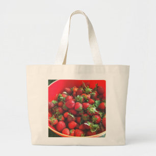 Grand Tote Bag Fraises, fruits rouges