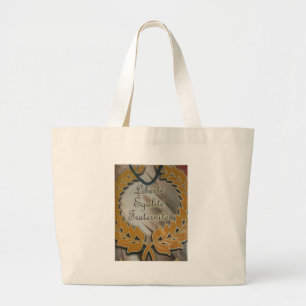 Grand Tote Bag Fraternité pour l'égalité de liberté.png