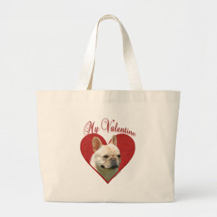 Grand Tote Bag Frenchie Valentine