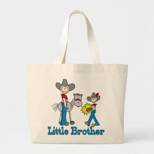 Grand Tote Bag Frère de cowboys de bâton petit