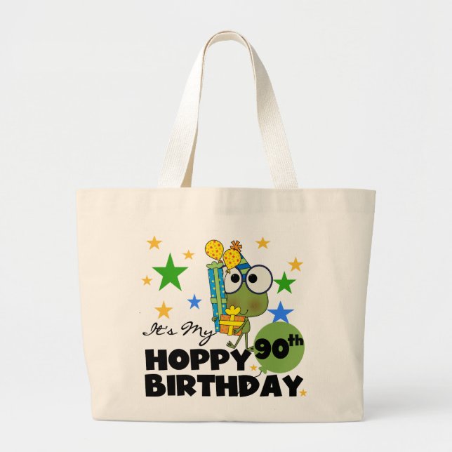 Grand Tote Bag Froggy Hoppy 90e anniversaire (Devant)