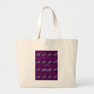 Grand Tote Bag Funny Lets Go Zebra Hakuna Matata motif Design Co