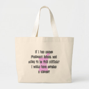 Grand Tote Bag Funny Pharm-D (Étudiant en pharmacie_ Cadeaux
