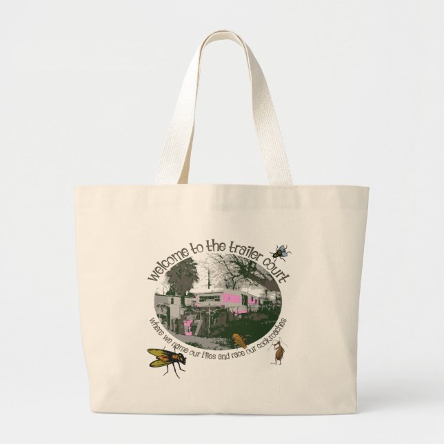Grand Tote Bag Funny Trailer Park Shirts et cadeaux (Devant)