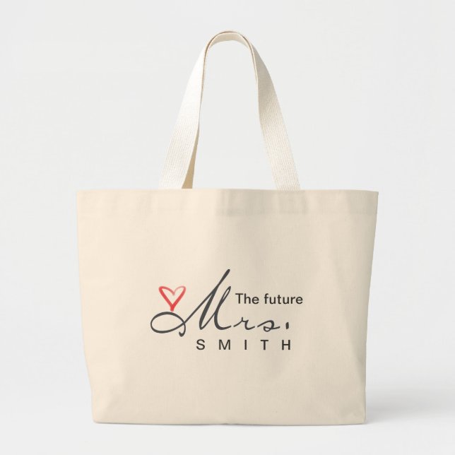 Grand Tote Bag Future Mme - customisez vos propres ! (Devant)