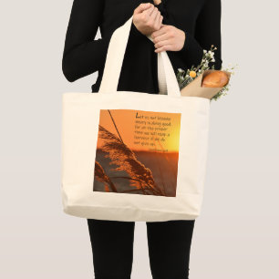 Grand Tote Bag Galates 6:9 Jumbo Fourre-tout