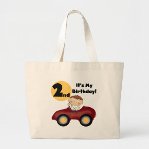 Grand Tote Bag Garçon en 2èmes T-shirts et cadeaux d'anniversai