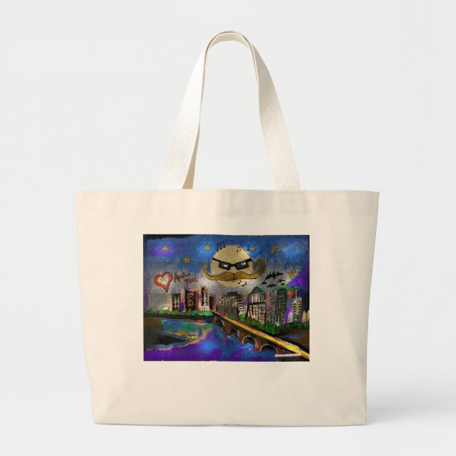 Grand Tote Bag Garder Austin Texas bizarre (Devant)