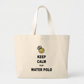 Grand Tote Bag Gardez les produits de polo d'eau de calme et de