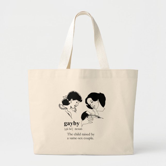 Grand Tote Bag GAYBY (lesbienne) (Devant)