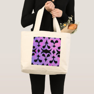Grand Tote Bag Géométrie Cachée de la Nature Abstrait Géométrique
