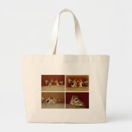 Grand Tote Bag Girafe curieuse