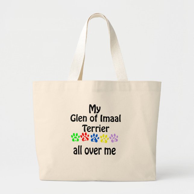 Grand Tote Bag Glen of Imaal Terrier Walks Design (Devant)