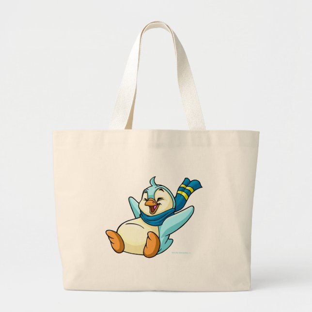 Grand Tote Bag Glissement de Bruce bleu (Devant)