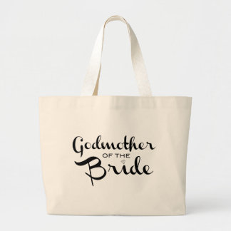 Grand Tote Bag Godmère de la mariée Fourre-tout Black