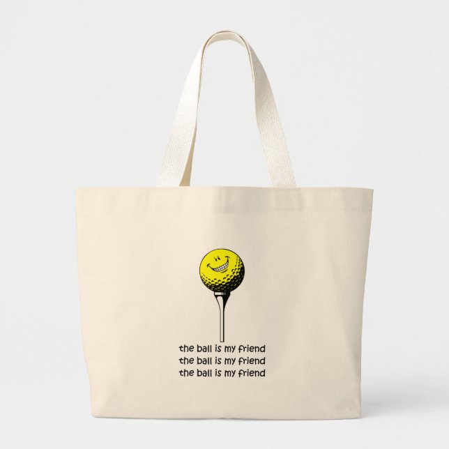 Grand Tote Bag Golf drôle (Devant)