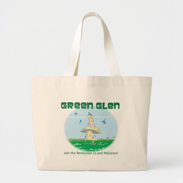 Grand Tote Bag Gorge verte Faire Fourre-tout organique (Devant)