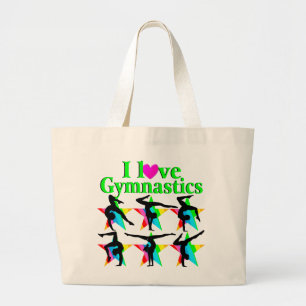 GRAND TOTE BAG GORGEOUS VERT J'AIME LE DESIGN GYMNASTIQUE